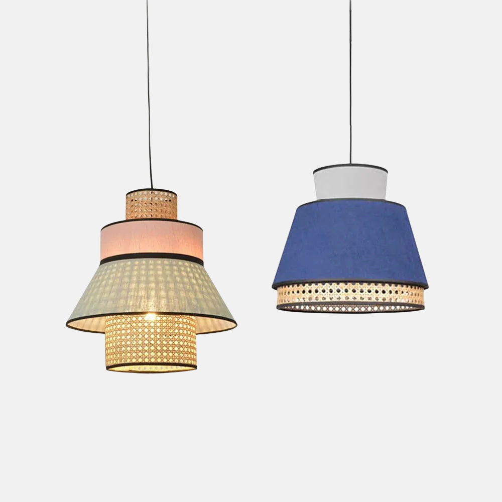 Bamburo Farmhouse Pendant Light — Dual